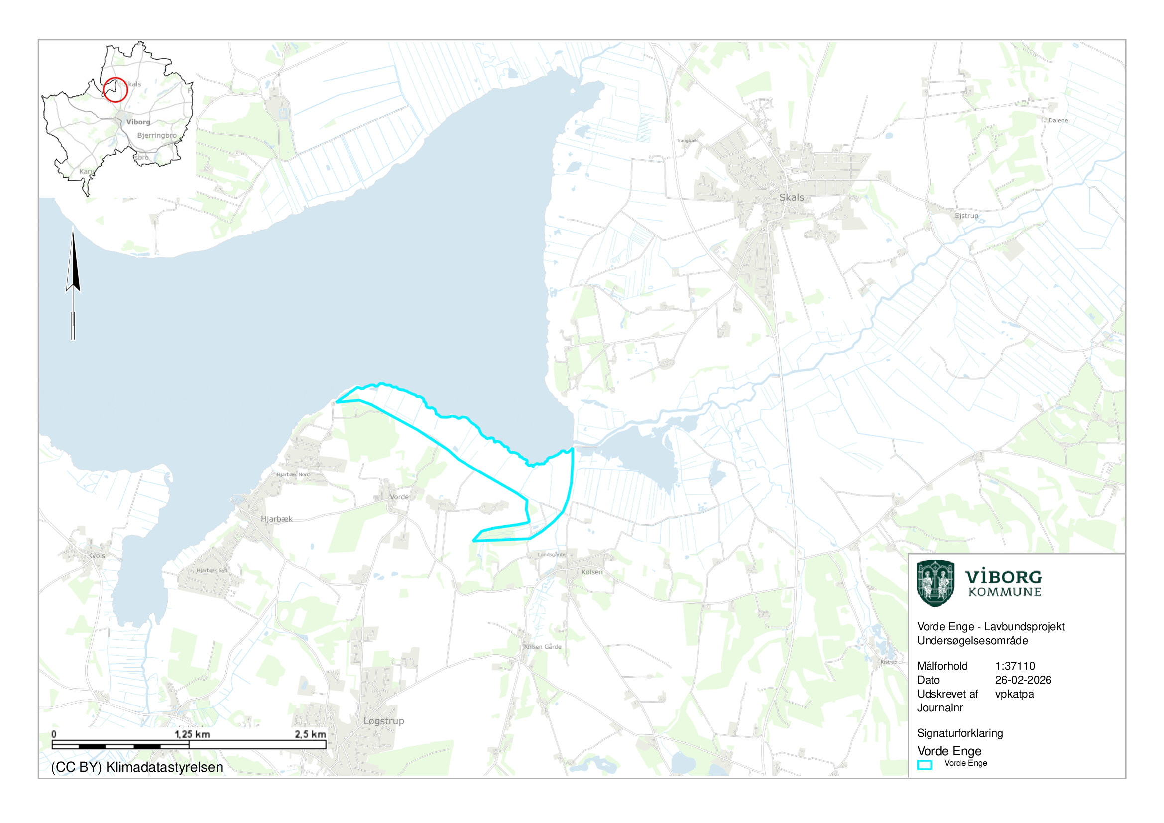 Vorde Enge - kort til hjemmeside