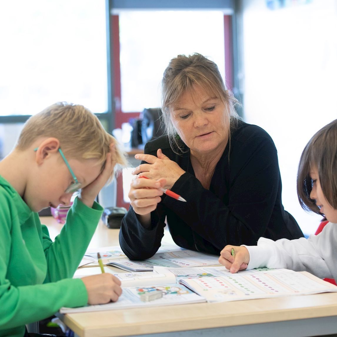 Elever på skole