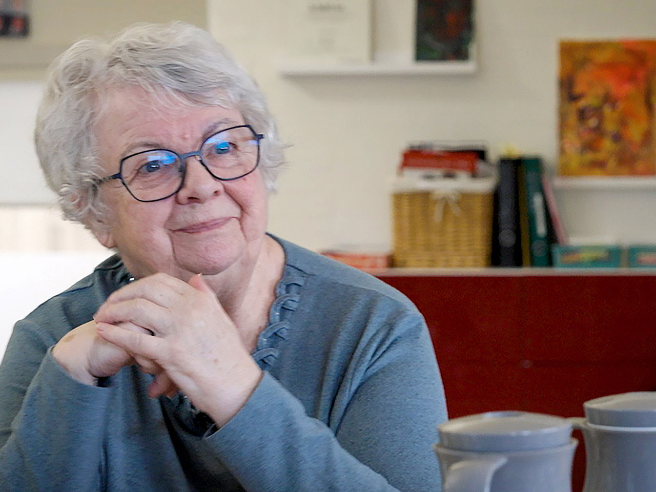 Portræt af Inger Marie Liingaard, der er frivillig på Fynbohus