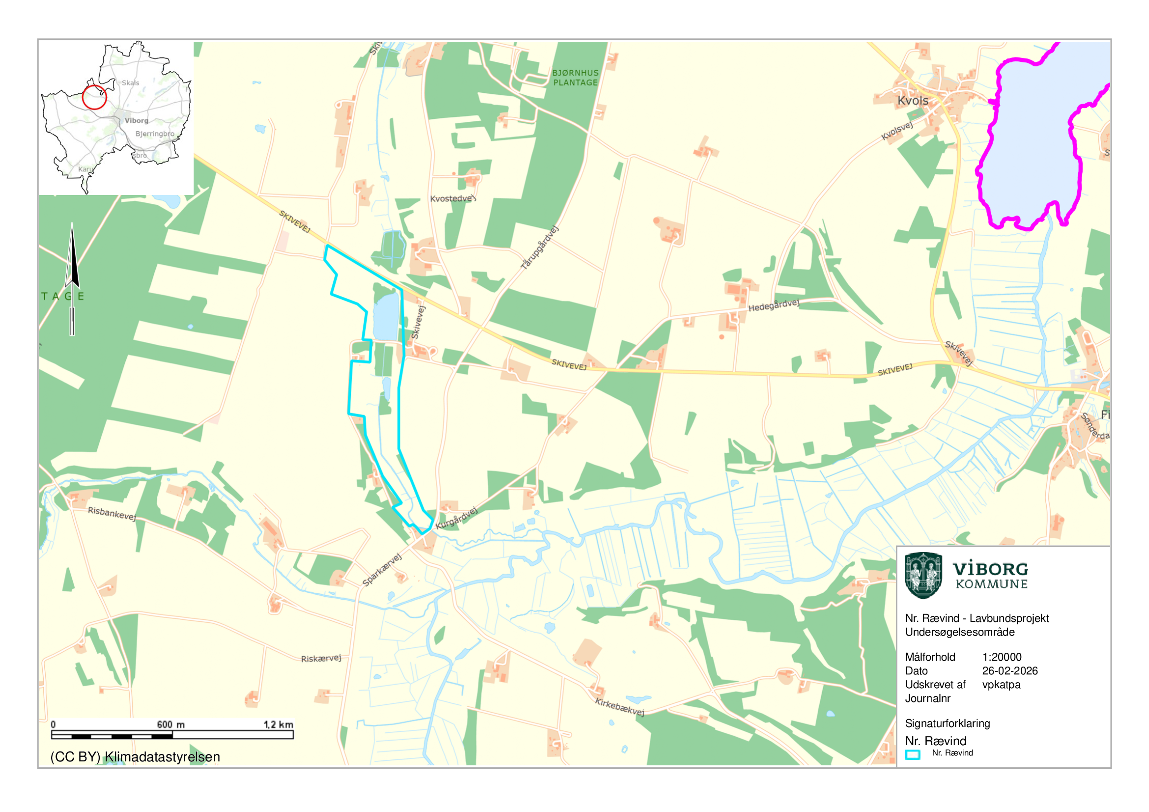 Nr. Rævind - kort til hjemmeside