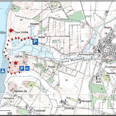 Kort over Ulbjerg-området