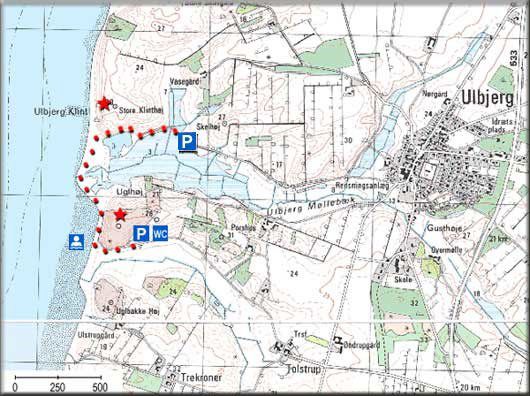 Kort over Ulbjerg-området